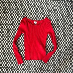 red sweater